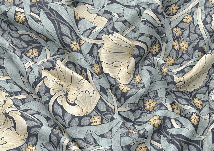 William Morris At Home Pimpernel, Indigo - Twist&Fit Roman Blind - Image 4